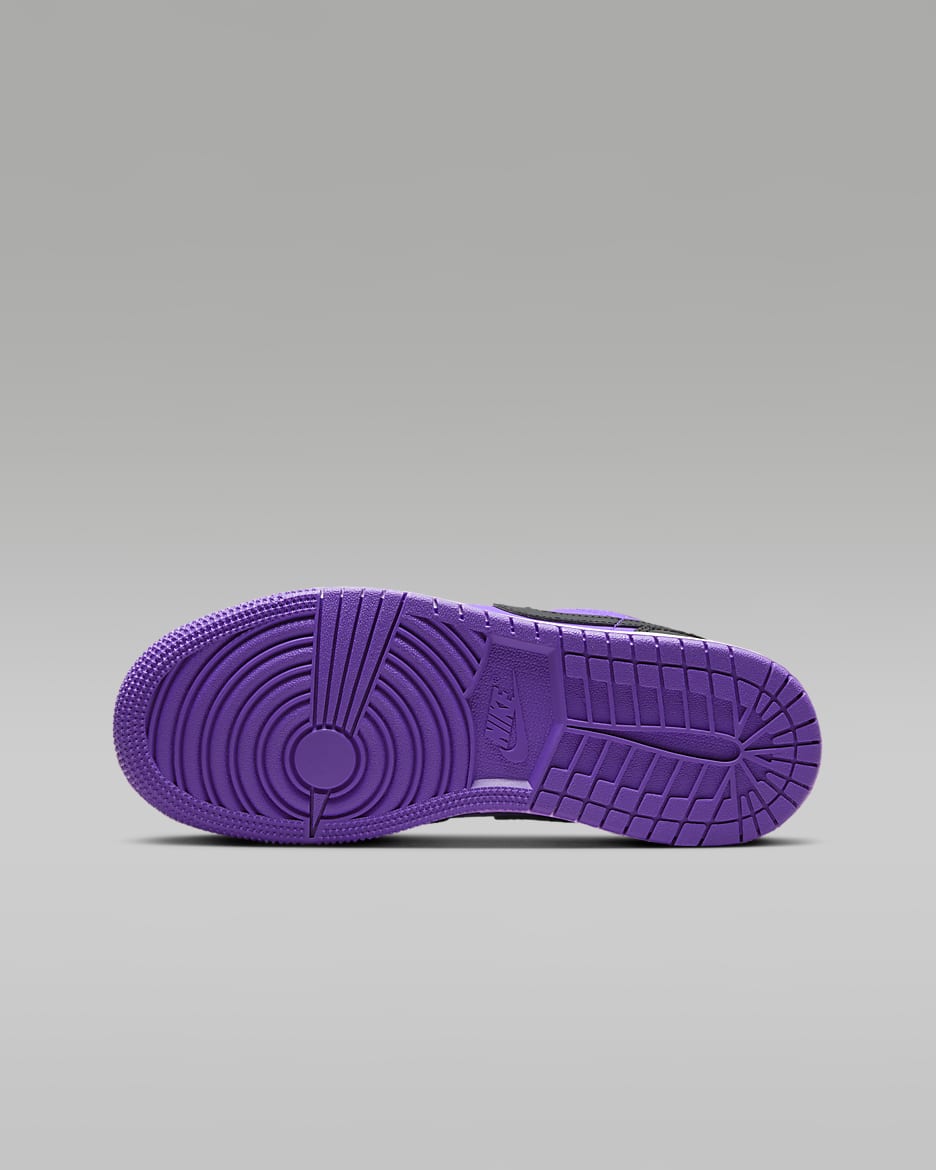 Purple sole jordans hot sale